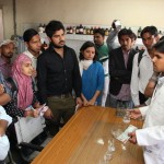 Students in conversation with a forensic expert at the Chemistry Division, CFSL-CBI; Thursday, March 15, 2012 (Source: CBI Website)