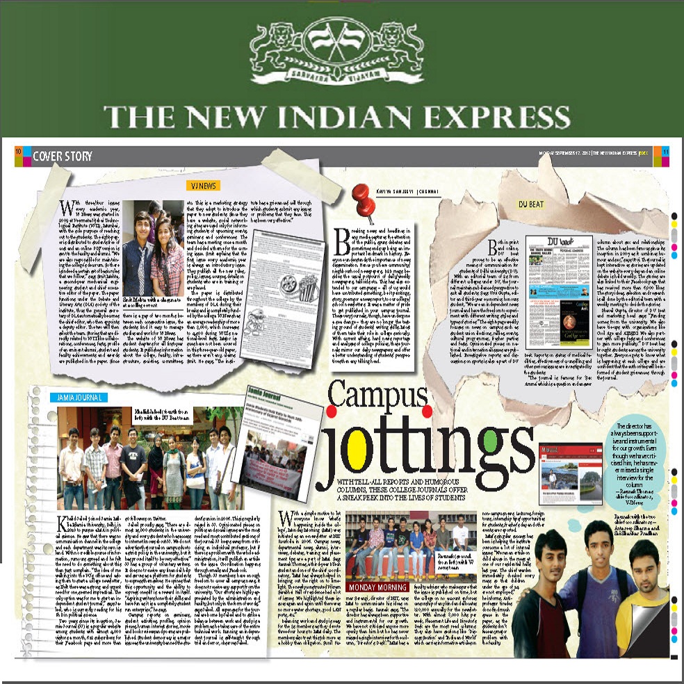The New Indian Express Story on Jamia Journal Full
